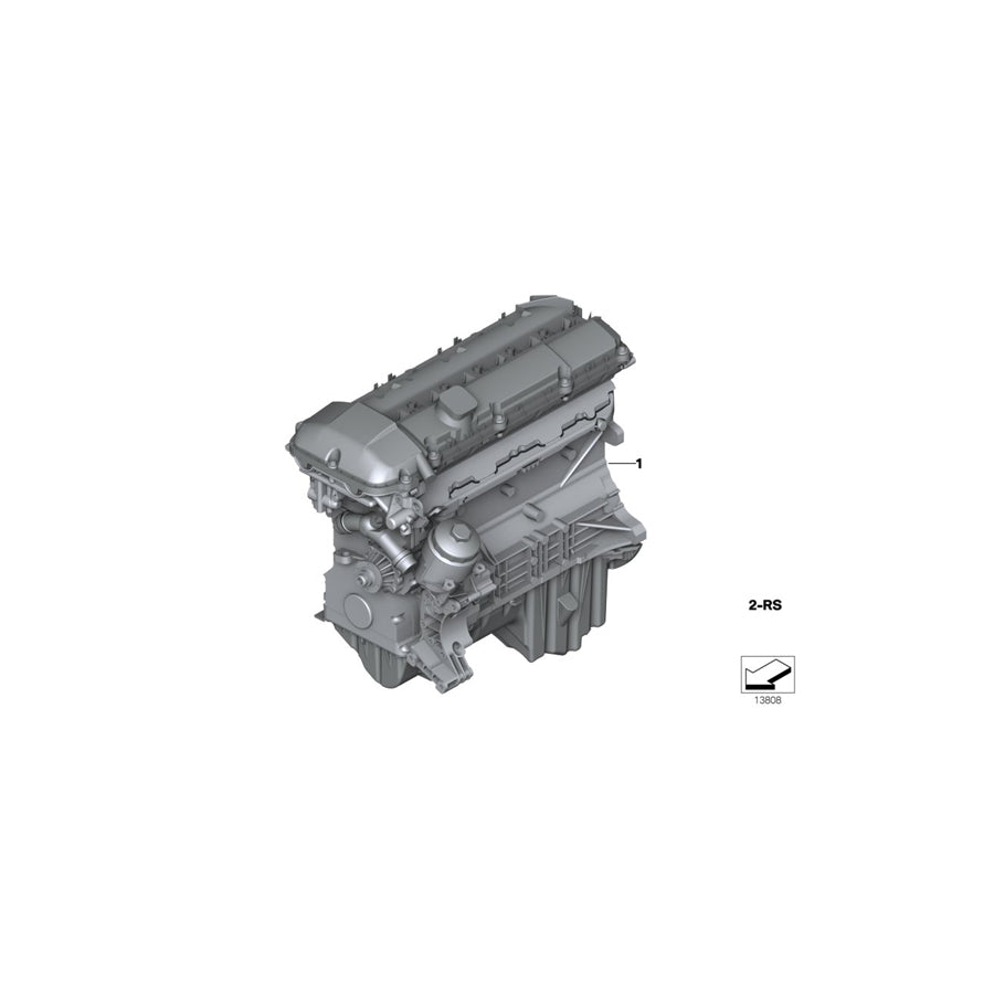 Genuine BMW 11007505189 E53 Exch. Short Engine 306S3 (Inc.  & X5 3.0i) | ML Performance US Car Parts