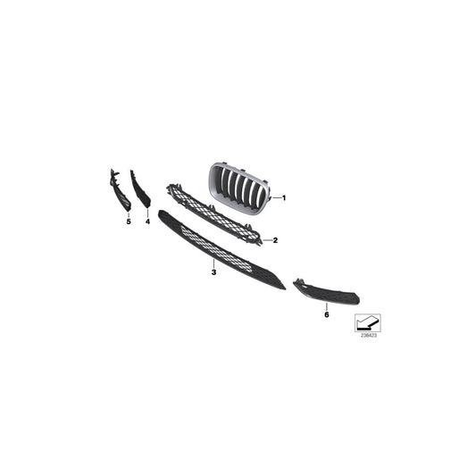 Genuine BMW 51117210468 F25 Open Grid, Right PDC (Inc. X3 35dX, X3 30dX & X3 35iX) | ML Performance US