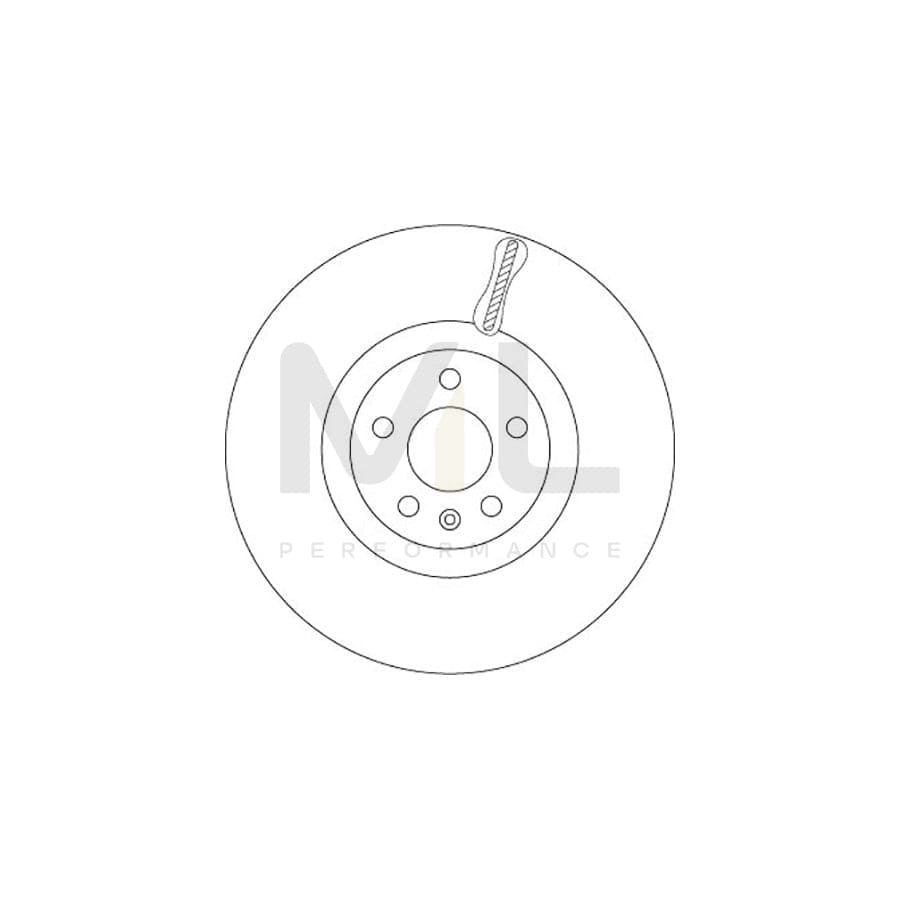 TRW DF6939S Brake Disc Internally Vented, Painted | ML Performance Car Parts