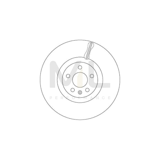 TRW DF6939S Brake Disc Internally Vented, Painted | ML Performance Car Parts