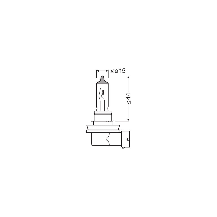 OSRAM 12V 55W H11 PGJ19-2 NB200