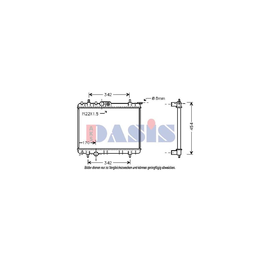 AKS Dasis 160700N Engine Radiator