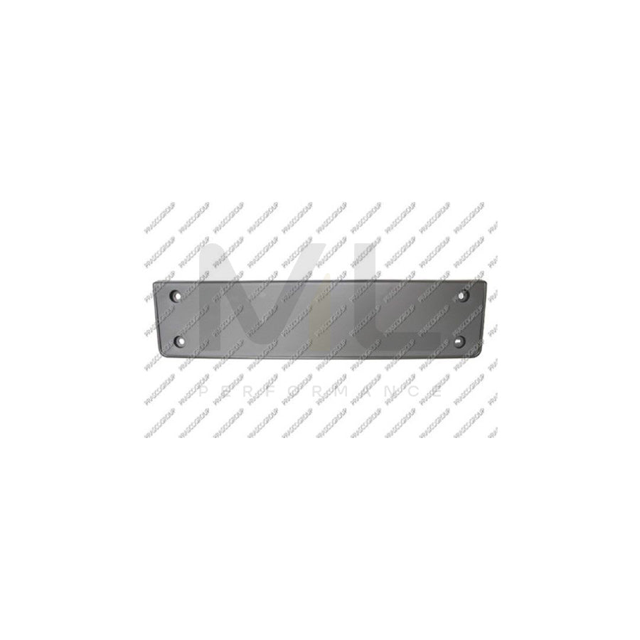 PRASCO VG6201539 Number plate holder for VW Passat CC (357) Front, Black, frameless