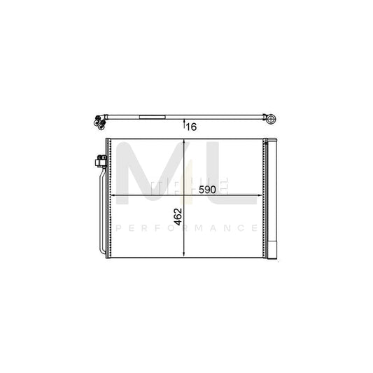 MAHLE ORIGINAL AC 405 000S Air conditioning condenser with dryer | ML Performance Car Parts