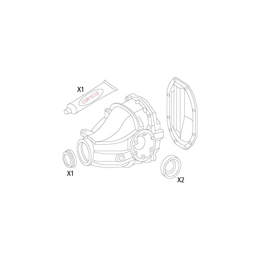 Corteco 19535815 Gasket Set, Differential