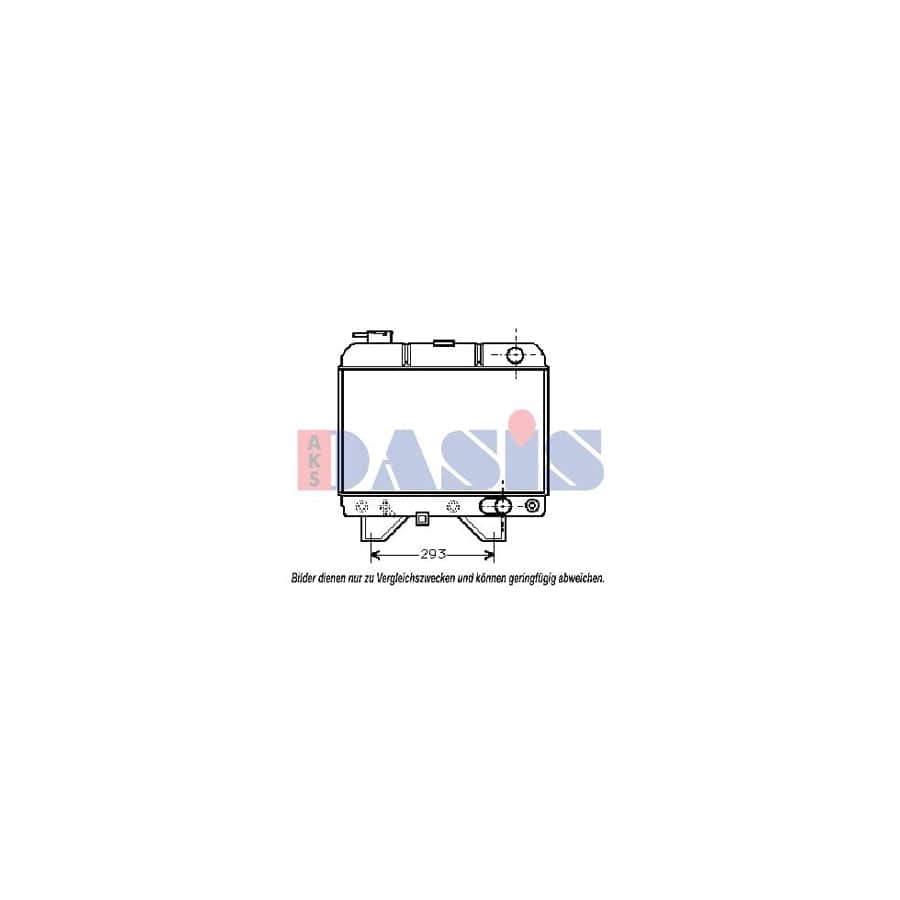 AKS Dasis 160730N Engine Radiator for Peugeot 504