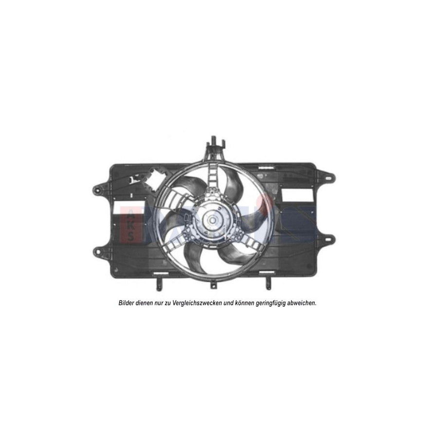 AKS Dasis 088035N Fan, Radiator for Fiat Doblo