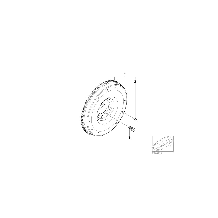 Genuine BMW 11227535601 R50 Dowel Pin 6X16 (Inc. One, One 1.6i & One 1.4i) | ML Performance US Car Parts