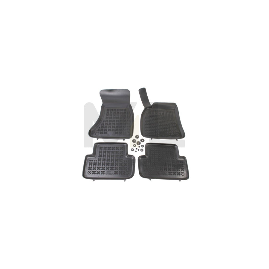 REZAW PLAST Tailored 200308 Floor mat set Elastomer, Front and Rear, Quantity: 4, Black