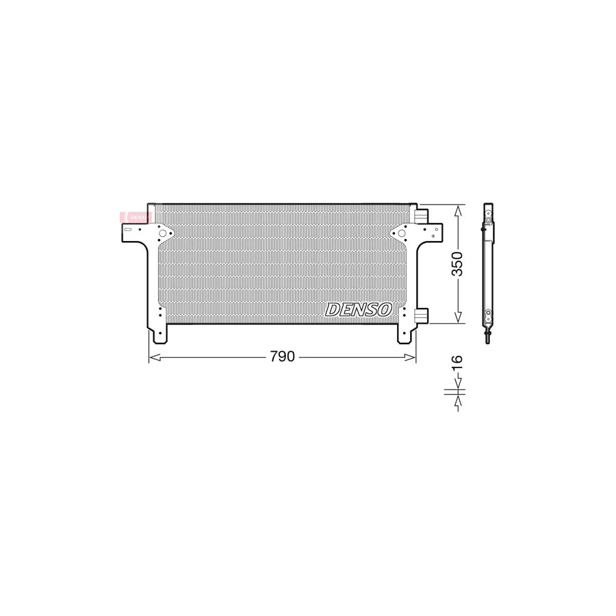 DENSO DCN99063 Air Conditioning Condenser