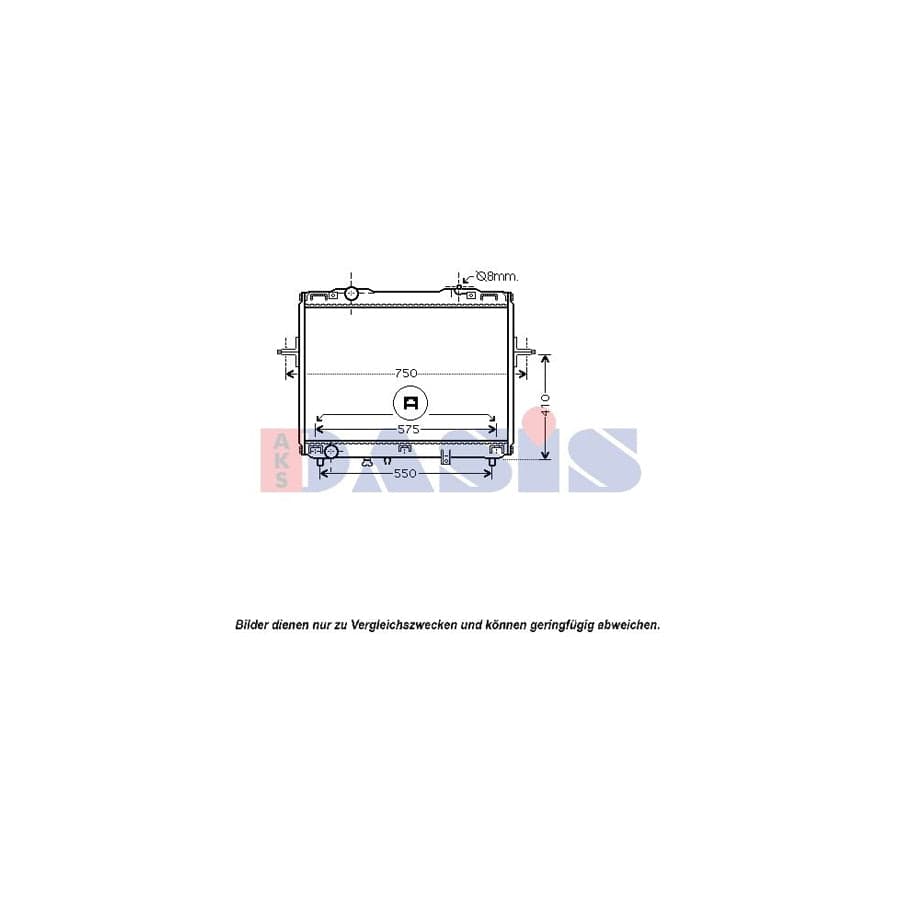 AKS Dasis 510088N Engine Radiator for KIA Sorento I (Jc)