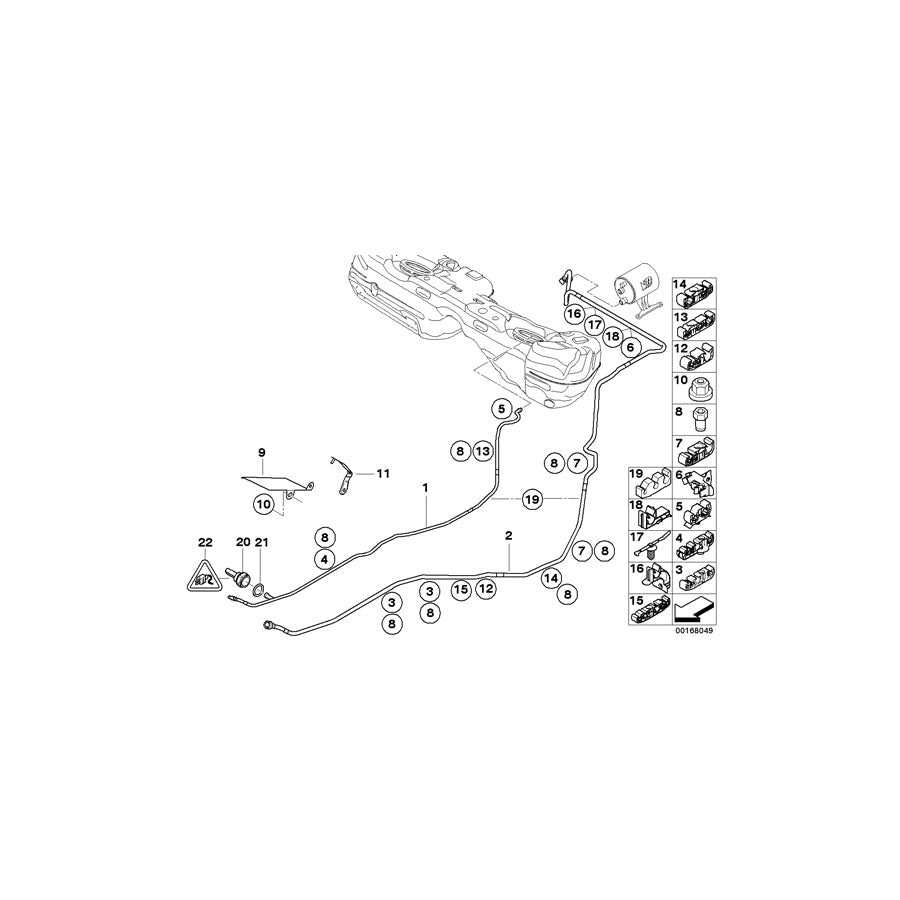 Genuine BMW 16132283454 E93 E90 E92 Pipe Clip (Inc. M3) | ML Performance US Car Parts