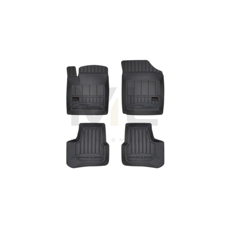 FROGUM 3D407176 Floor mat set Elastomer, Front and Rear, Quantity: 4, Black