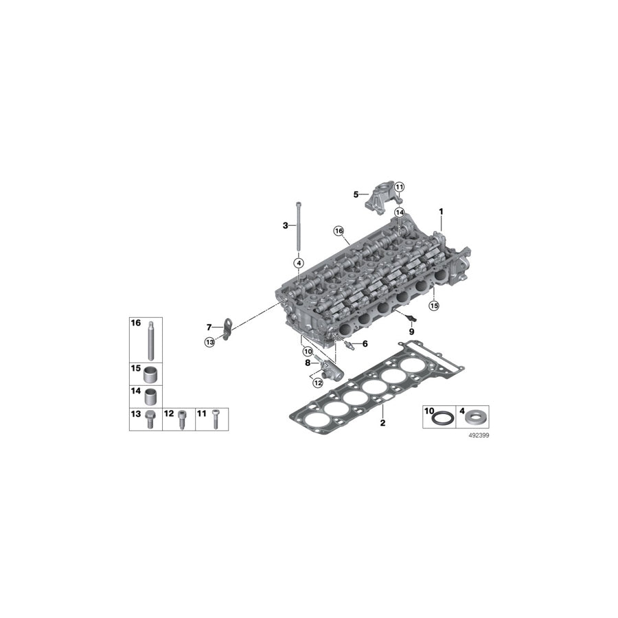 Genuine BMW 11127934495 G29 G21 G20 Cylinder Head With Valve Gear (Inc. X4 M40iX, X3 M40iX & Z4 M40i) | ML Performance US Car Parts
