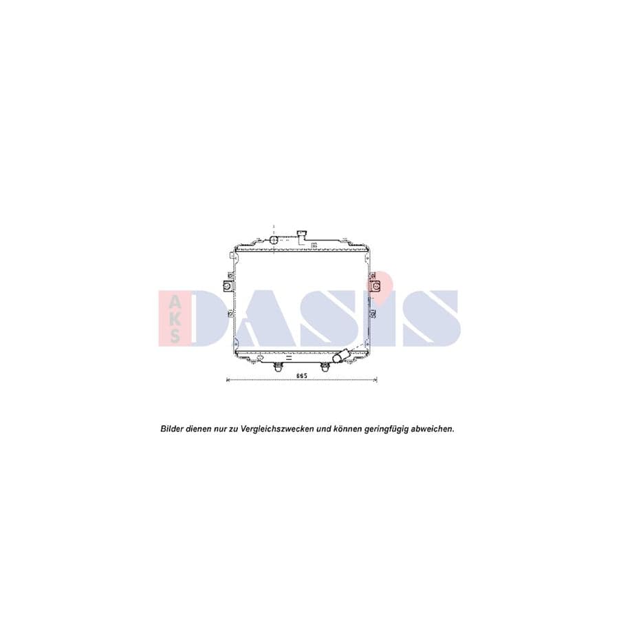 AKS Dasis 560066N Engine Radiator for Hyundai H-1 Box