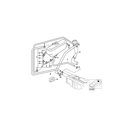 Genuine BMW 16131183697 E36 Expansion Tank (Inc. 318ti) | ML Performance US Car Parts