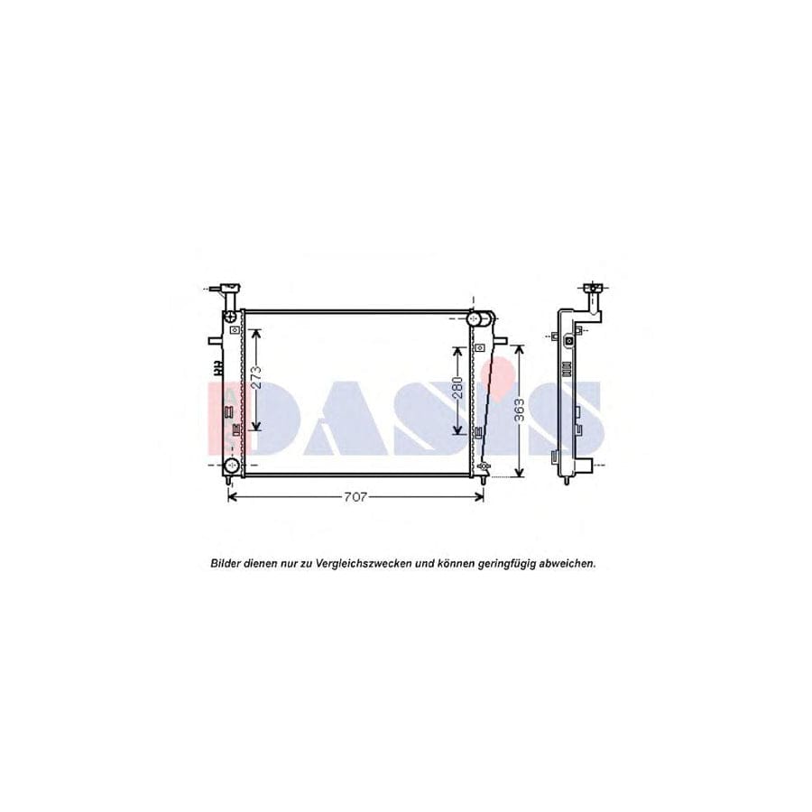 AKS Dasis 560068N Engine Radiator for Hyundai Tucson (Jm)