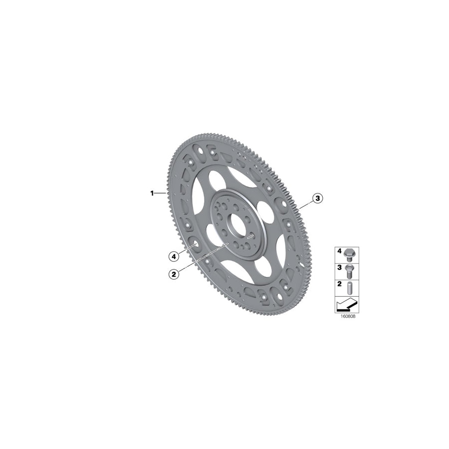 Genuine BMW 11228506670 F16 F10 F34 Flywheel Automatic (Inc. 750dX, 740LdX & 730d) | ML Performance US Car Parts