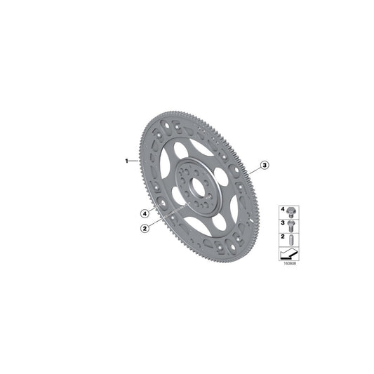 Genuine BMW 11228506670 F16 F10 F34 Flywheel Automatic (Inc. 750dX, 740LdX & 730d) | ML Performance US Car Parts