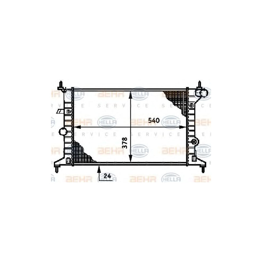 Hella 8MK 376 720-411 Engine Radiator