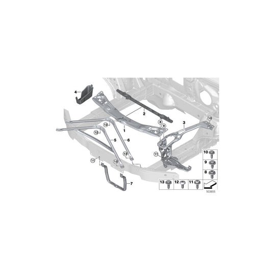 Genuine BMW 51647476044 F40 F44 A-Support (Inc. 116d, 118d & 118i) | ML Performance US Car Parts