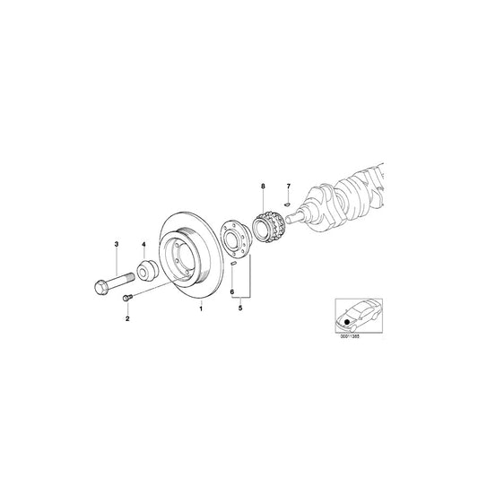 Genuine BMW 11231436307 E46 Vibration Damper (Inc. 320i, 328i & 323i) | ML Performance US Car Parts