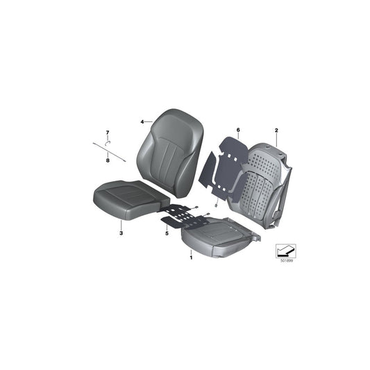 Genuine BMW 52107488236 G07 Heater Element Backrest (Inc. X7 40iX, X7 M50dX & X7 50iX) | ML Performance US
