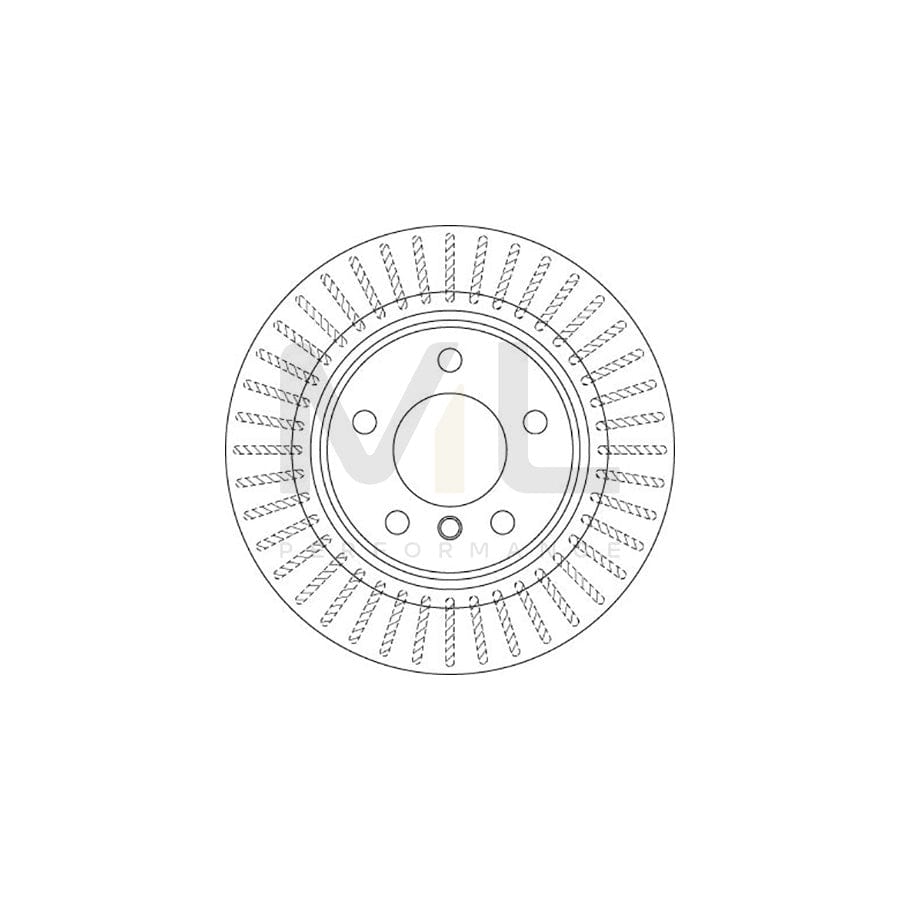 TRW DF6313 Brake Disc for BMW 1 Series Vented, Painted | ML Performance Car Parts