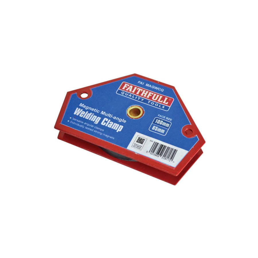 Faithfull FAIMAGWCQ Welding Magnet Quick Clamp 100 x 65mm