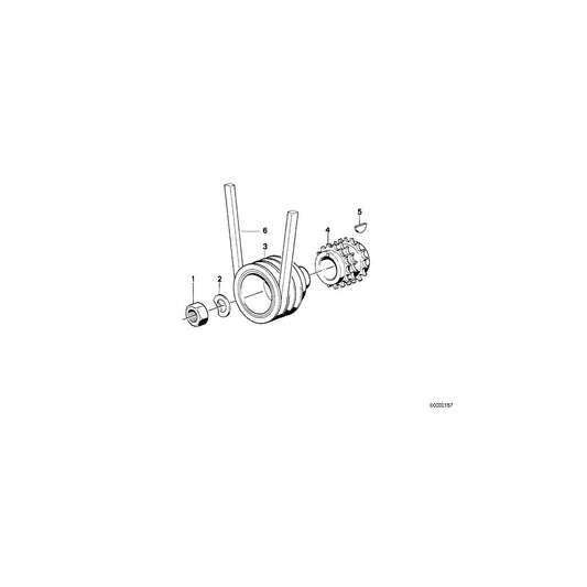 Genuine BMW 11231314406 Ribbed V-Belt K4X900 (Inc. E30 M3 Gr.A/DTM & E36 318iS Class 2) | ML Performance US Car Parts