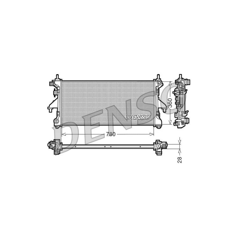 DENSO DRM21101 Engine Radiator