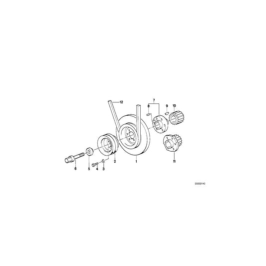 Genuine BMW 11231284195 E30 E34 E28 Vibration Damper (Inc. 524td, 324d & 524d) | ML Performance US Car Parts