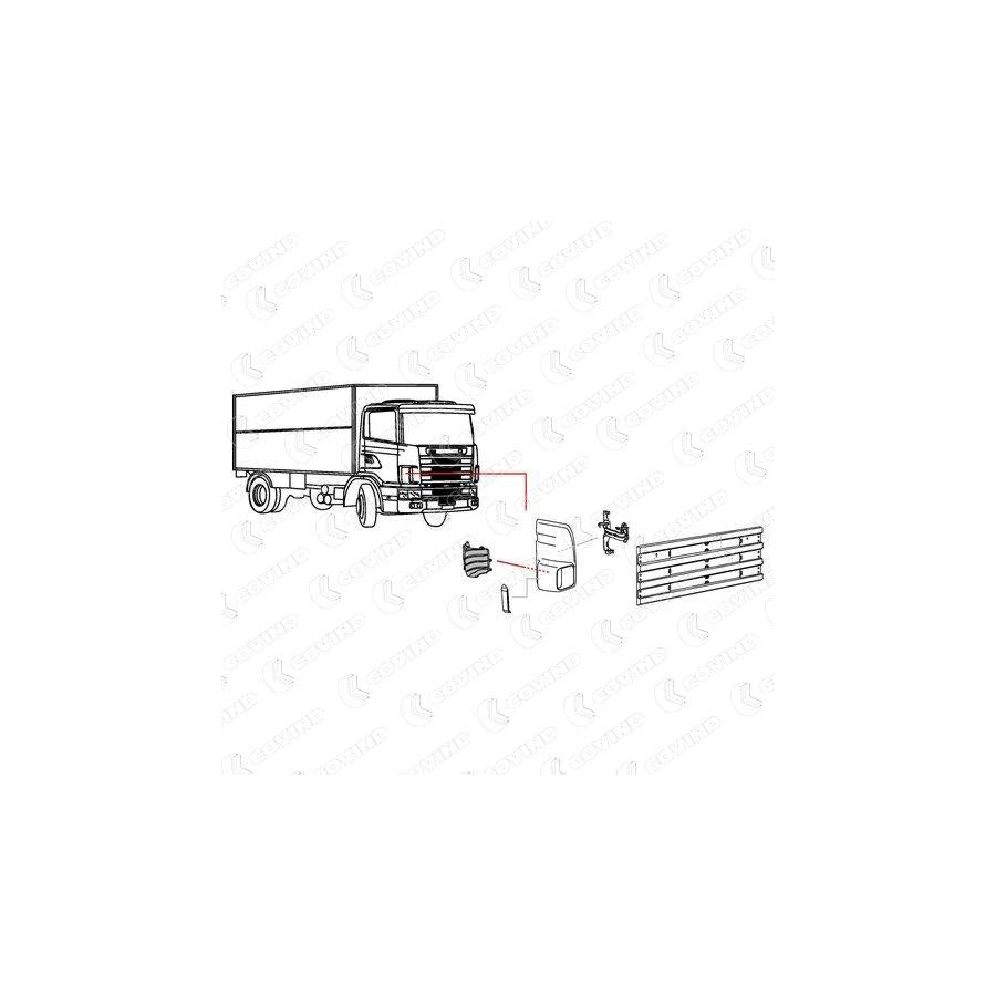 Covind 144/164 Air Deflector, Driver Cab