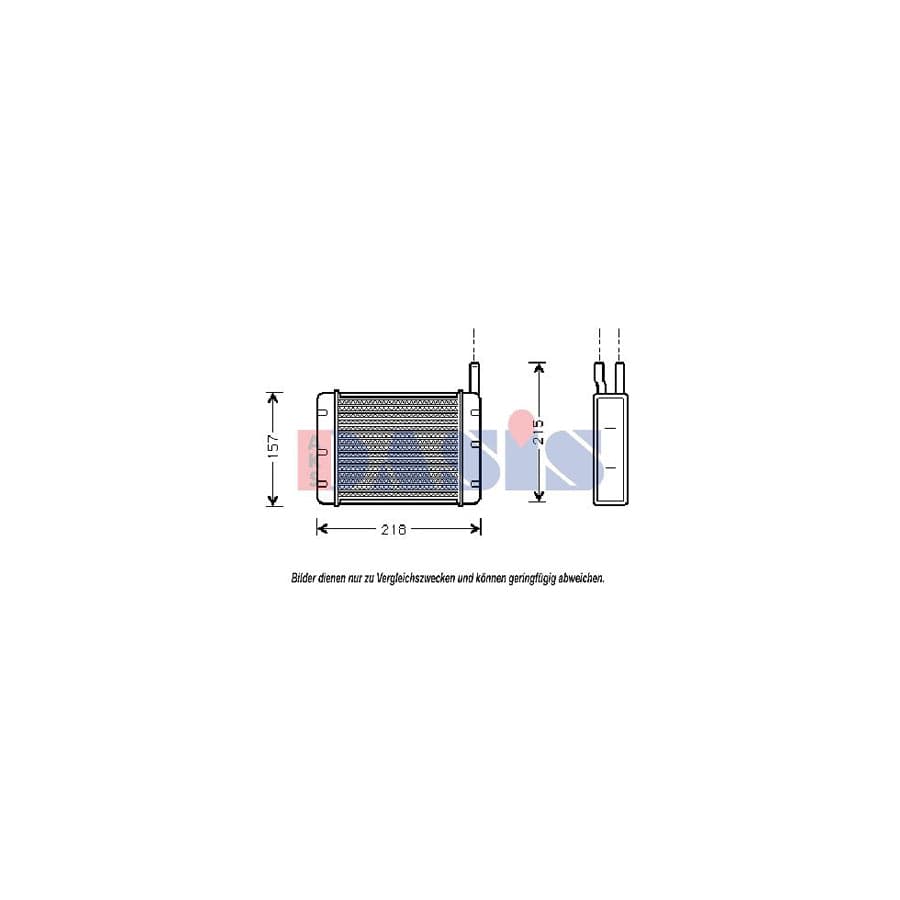 AKS Dasis 379140N Heater Matrix