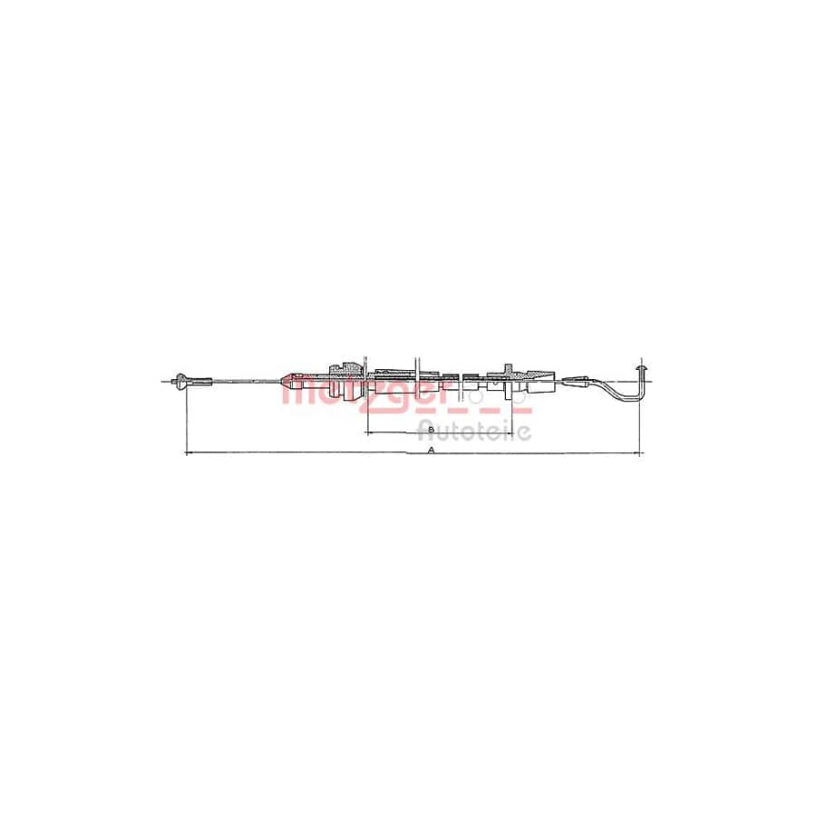 METZGER 11.082 Throttle Cable