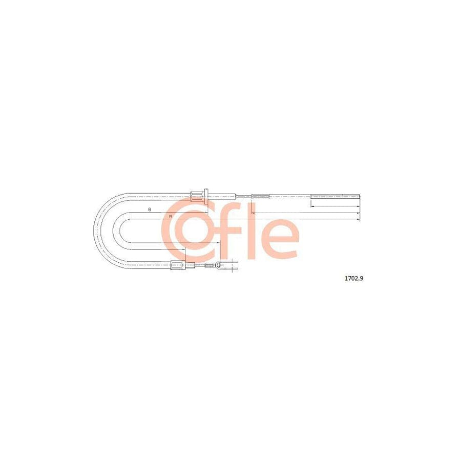 Cofle 92.1702.9 Clutch Cable for Iveco Daily