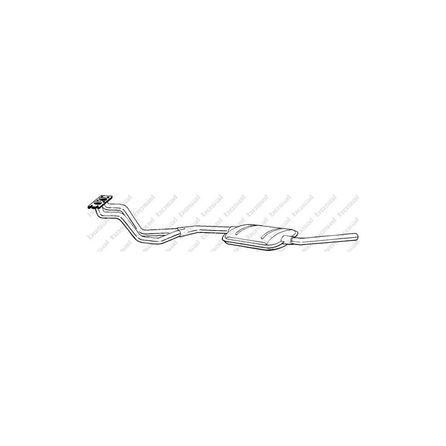 Bosal 286-739 Front Silencer for Opel Rekord