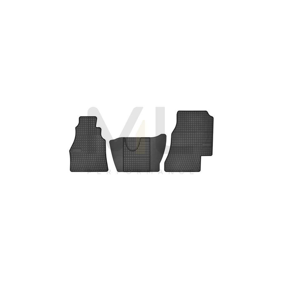 FROGUM Tailored D0074 Floor mat set Elastomer, Front, Quantity: 3, Black, (LHD)