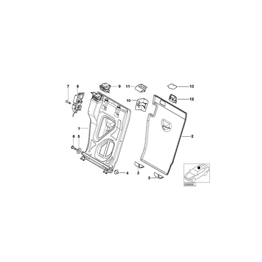 Genuine BMW 52208099729 E53 Unlocking Unit (Inc. X5 4.6is, X5 3.0d & X5 3.0i) | ML Performance US Car Parts