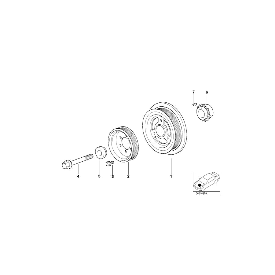 Genuine BMW 11231708816 E46 E36 Vibration Damper (Inc. 318i, 316i 1.9 & Z3 1.9) | ML Performance US Car Parts