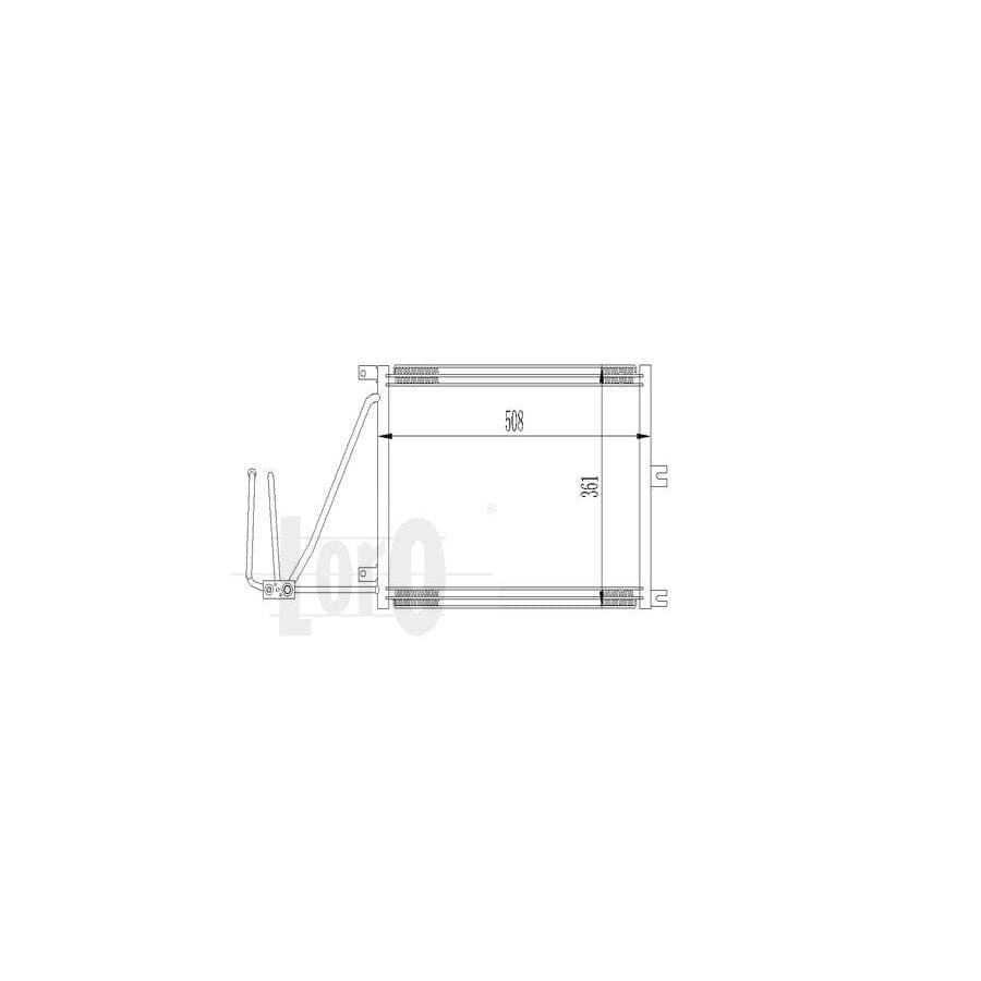 Abakus 0370160015 Air Conditioning Condenser for Opel Vectra