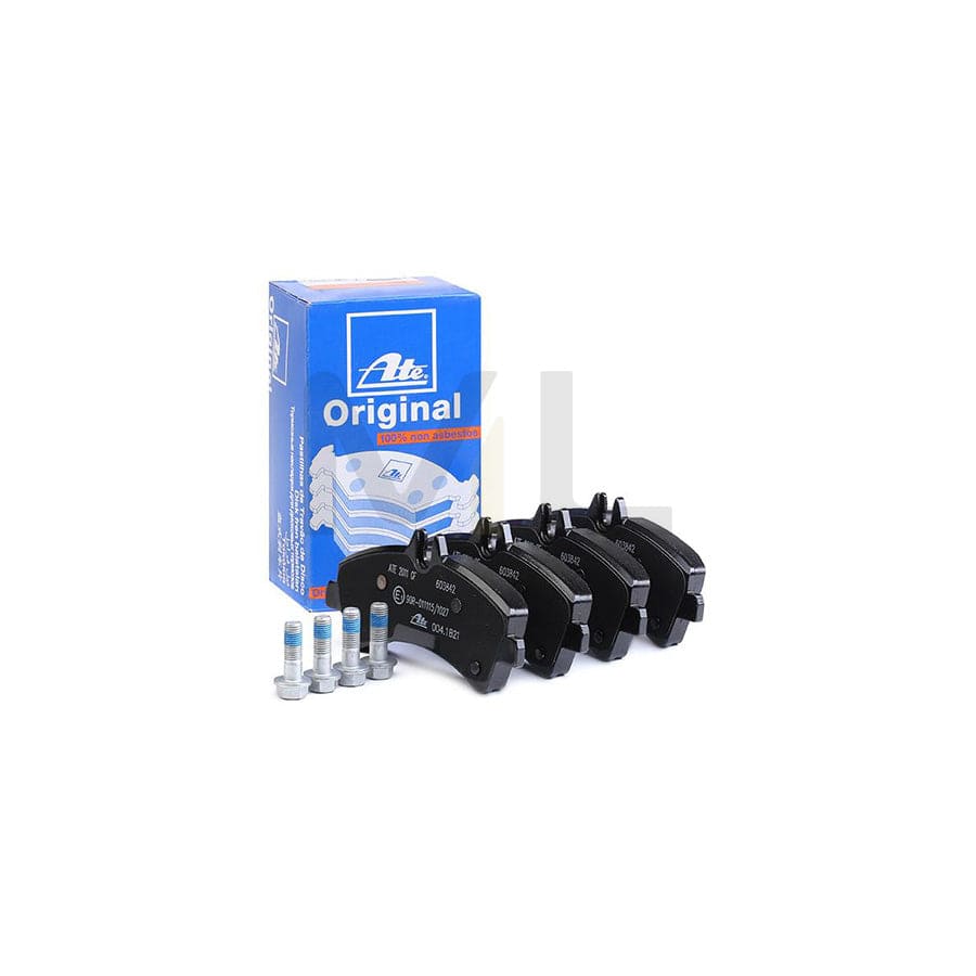 ATE 13.0460-3842.2 Brake pad set excl. wear warning contact, prepared for wear indicator, with brake caliper screws