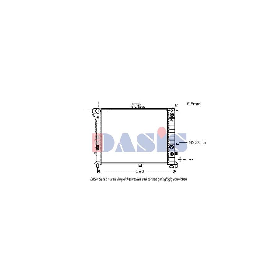 AKS Dasis 190220N Engine Radiator for Saab 9000