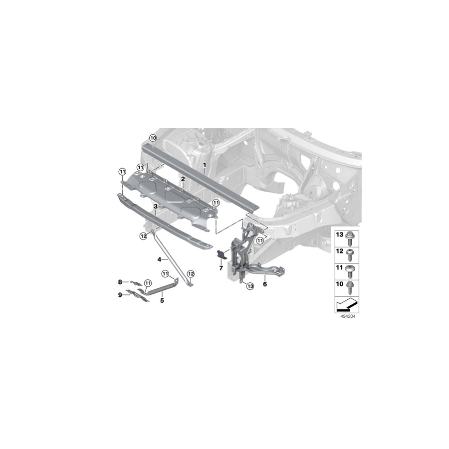 Genuine BMW 51647421728 G06 G05 G07 Lock Panel, Right (Inc. X5 50iX, X6 30dX & X7 M50iX) | ML Performance US Car Parts