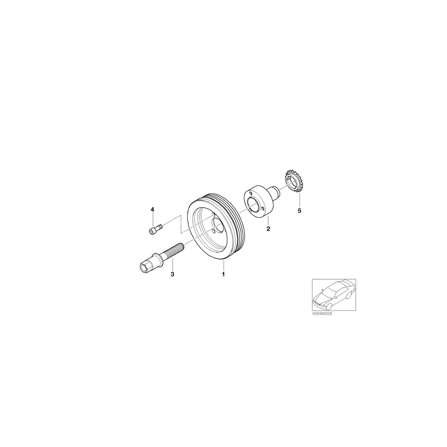 Genuine BMW 11237548003 E84 E87 E93 Vibration Damper (Inc. 318i, 318Ci & X3 2.0i) | ML Performance US Car Parts