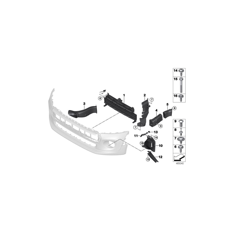 Genuine BMW Mini 51647360187 F56 F55 Air Duct, Left COOPER S (Inc. JCW, Cooper S & Cooper SD) | ML Performance US Car Parts