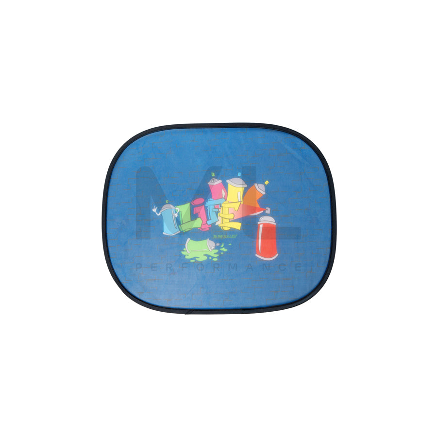 WALSER 30256 Car sun shade Blue, Multi-coloured, Quantity: 2