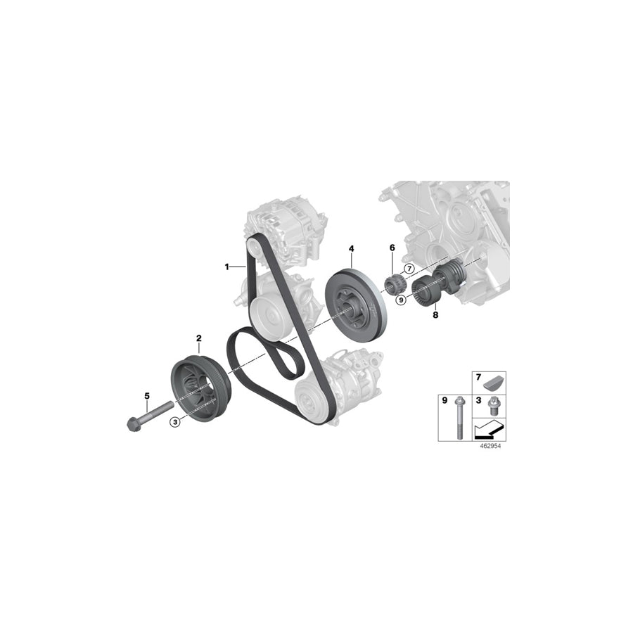Genuine BMW 11237646900 G12 G30 G11 Vibration Damper (Inc. 750LiX 4.0, 750iX & X5 50iX) | ML Performance US Car Parts