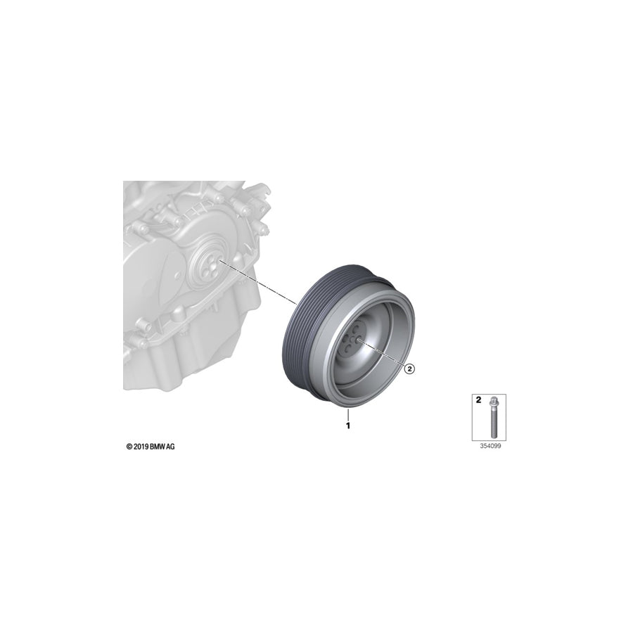 Genuine BMW 11237634196 Vibration Damper (Inc. i8) | ML Performance US Car Parts