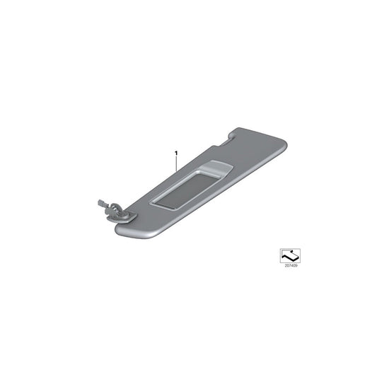 Genuine BMW 51167975665 F02 F01 F04 Left Sun Visor Make-Up Lamp AMAROBRAUN (Inc. 750iX, 740LiX & 750i) | ML Performance US Car Parts
